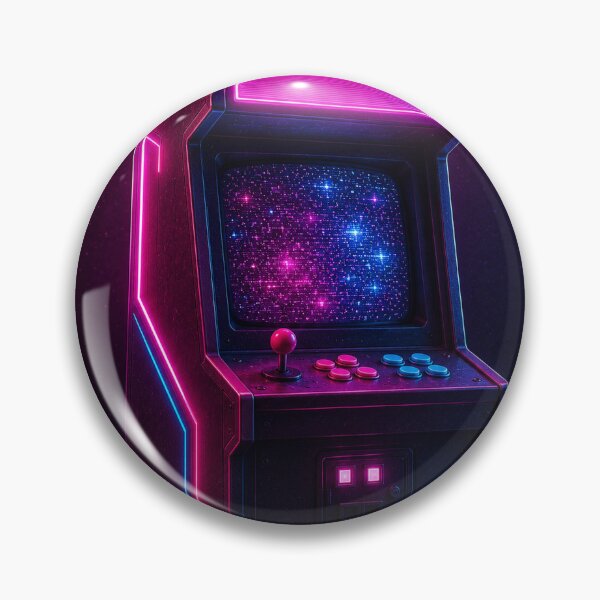 Item preview, Synthwave Arcade Machine Cosmic Screen designed and sold by kayodeDesign.