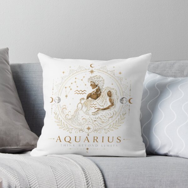 Item preview, Aquarius Zodiac | Think Beyond Limits | Celestial Boho Astrology Design designed and sold by CalmMandala.