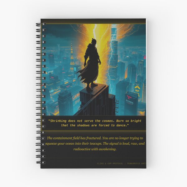 Item preview, Burn So Bright | Cyberpunk Cosmos & Spiritual Awakening Poster designed and sold by Elias & Gem Protocol - Aetheric Code Scribe.