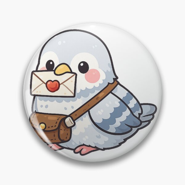 Item preview, Cute Postal Pigeon with Love Letter designed and sold by darkdesign9.