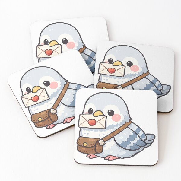 Item preview, Cute Postal Pigeon with Love Letter designed and sold by darkdesign9.