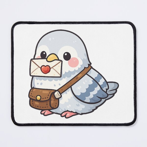 Item preview, Cute Postal Pigeon with Love Letter designed and sold by darkdesign9.
