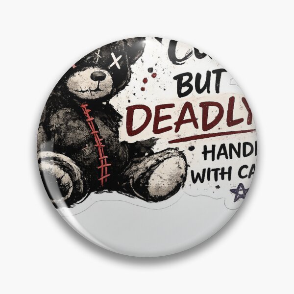 Item preview, Cute But Deadly Gothic Teddy Bear Sticker designed and sold by achyuta01.