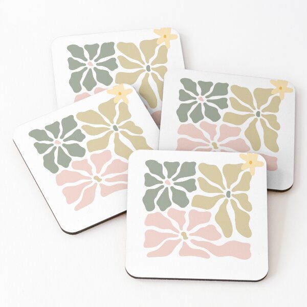 Item preview, Retro Groovy Abstract Boho Flowers designed and sold by Хани.