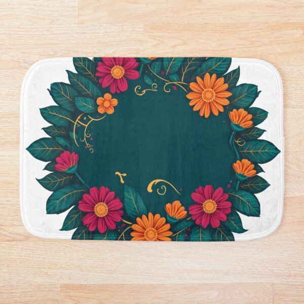 Item preview, Vibrant Tropical Floral Wreath Illustration designed and sold by THE KAALI.