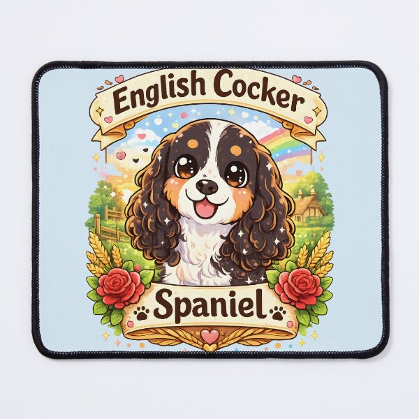 Item preview, Cute English Cocker Spaniel Kawaii Dog Lover Floral Cottagecore Design designed and sold by blankTeeShirt.
