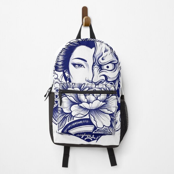 Item preview, Half Geisha Half Hannya Tattoo Design designed and sold by Neo Tokio.