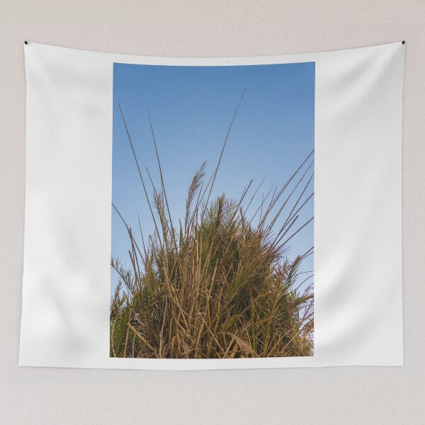 Item preview, Palm Tree Crown Against Clear Blue Sky With Dry Fronds and Tropical Foliage Detail designed and sold by Nmallia.
