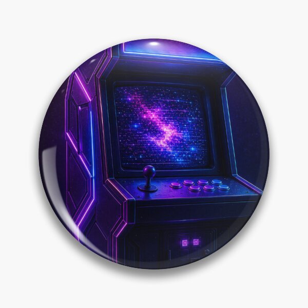 Item preview, Pink Blue Neon Arcade Game Cabinet designed and sold by kayodeDesign.
