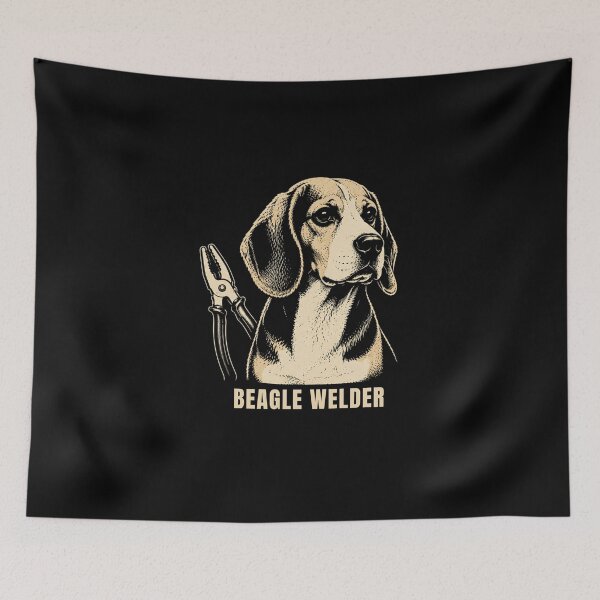 Item preview, Beagle Welder | Beagle Welding Vintage Graphic designed and sold by RusticMeadow.