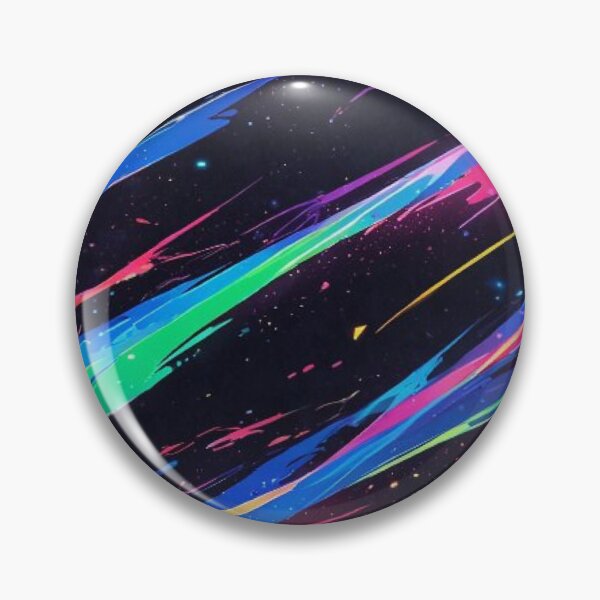 Item preview, Neon Cosmic Paint Splatter - Cyberpunk Space Abstract Wave designed and sold by LYAN-STORE.