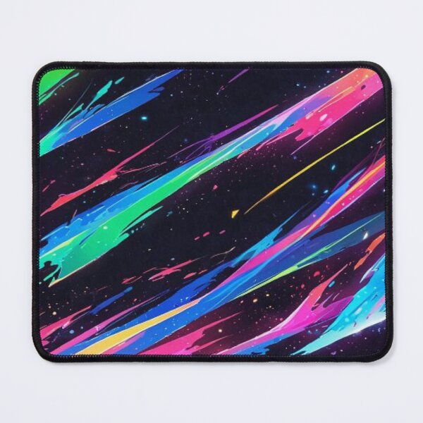 Item preview, Neon Cosmic Paint Splatter - Cyberpunk Space Abstract Wave designed and sold by LYAN-STORE.