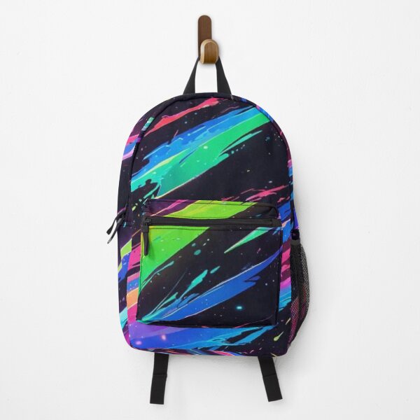 Item preview, Neon Cosmic Paint Splatter - Cyberpunk Space Abstract Wave designed and sold by LYAN-STORE.