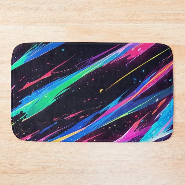 Item preview, Neon Cosmic Paint Splatter - Cyberpunk Space Abstract Wave designed and sold by LYAN-STORE.