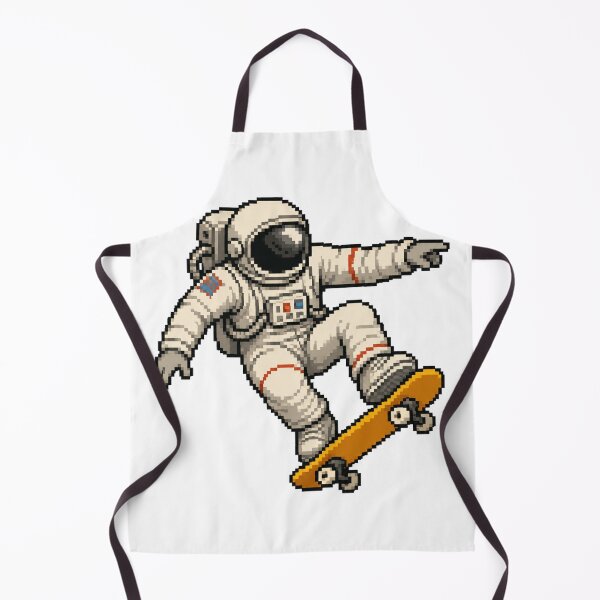 Item preview, Pixel Art Astronaut Skateboarding Retro Gamer Design designed and sold by DjFreeq.