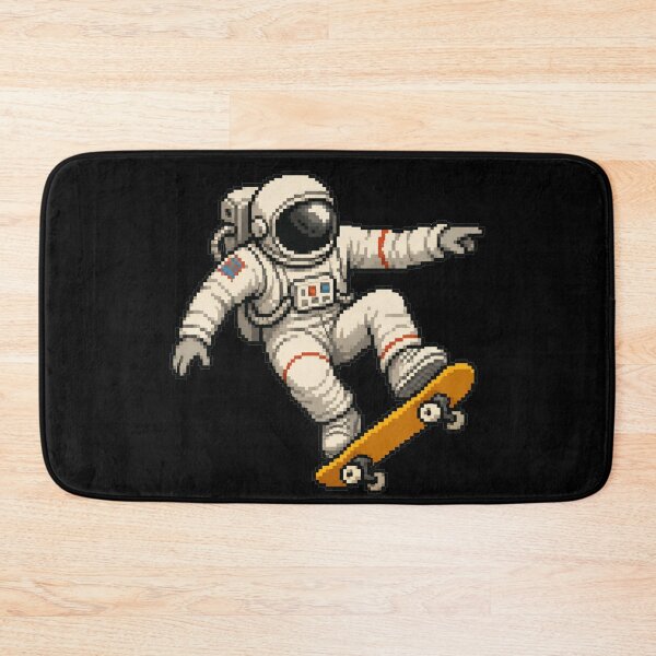 Item preview, Pixel Art Astronaut Skateboarding Retro Gamer Design designed and sold by DjFreeq.