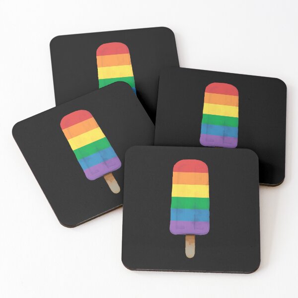 Item preview, Cute Gay Pride Flag Popsicle designed and sold by TackyTime.