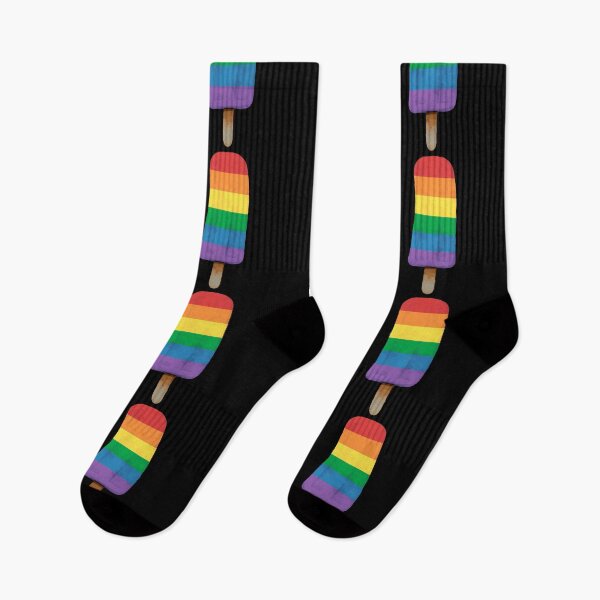 Item preview, Cute Gay Pride Flag Popsicle designed and sold by TackyTime.