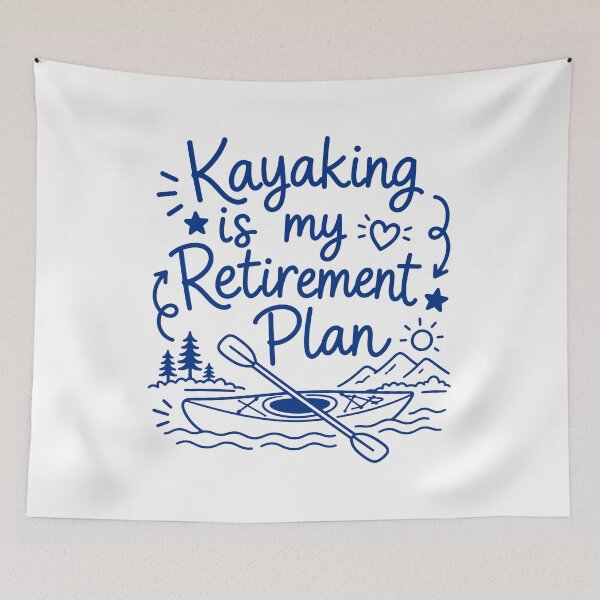 Item preview, Kayaking is my retirement plan - funny kayaker designed and sold by gunaone-design.