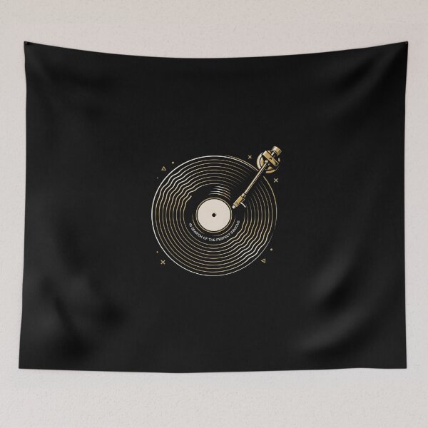 Item preview, In Search Of The Perfect Groove Retro Vinyl Turntable designed and sold by Enea Kelo.