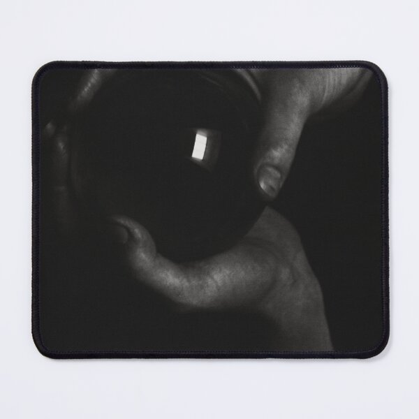 Item preview, Vintage 1922 Rebecca Strand crystal ball in hand black and white photographic art print portrait by Alfred Stieglitz designed and sold by Astrid Arkhangelsky.