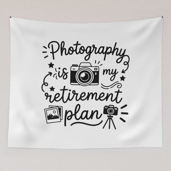 Item preview, Photography is my retirement plan - funny photographer quote designed and sold by gunaone-design.