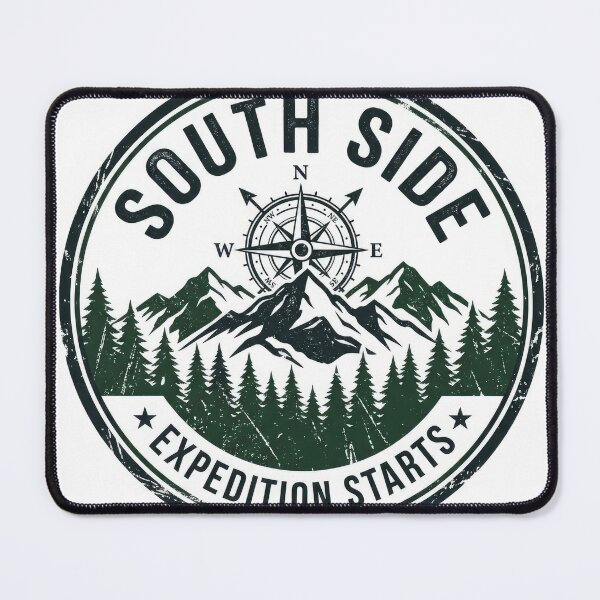 Item preview, Retro Adventure Camping South Side Mountain Pathway Vector Tee Graphic designed and sold by Rahat3344.