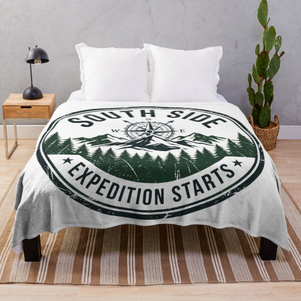 Item preview, Retro Adventure Camping South Side Mountain Pathway Vector Tee Graphic designed and sold by Rahat3344.