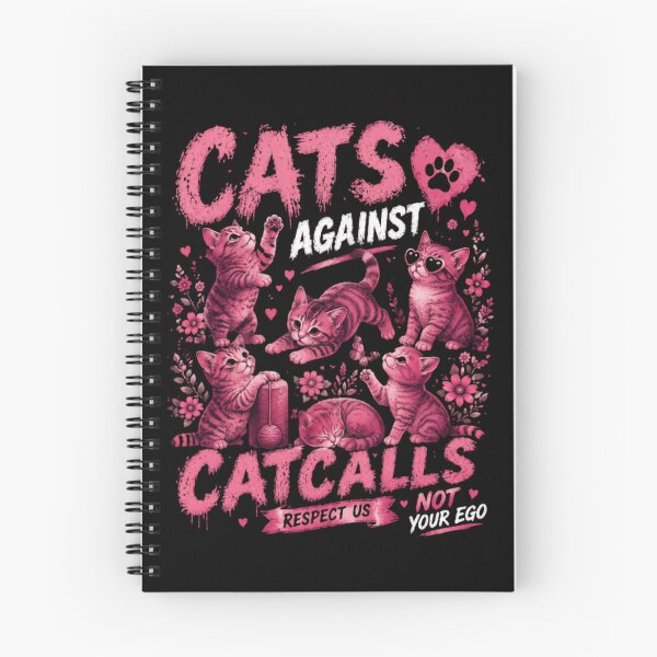 Item preview, Cats Against Catcalls Feminist Women Rights Cat Lover designed and sold by SkeletonsDanger.