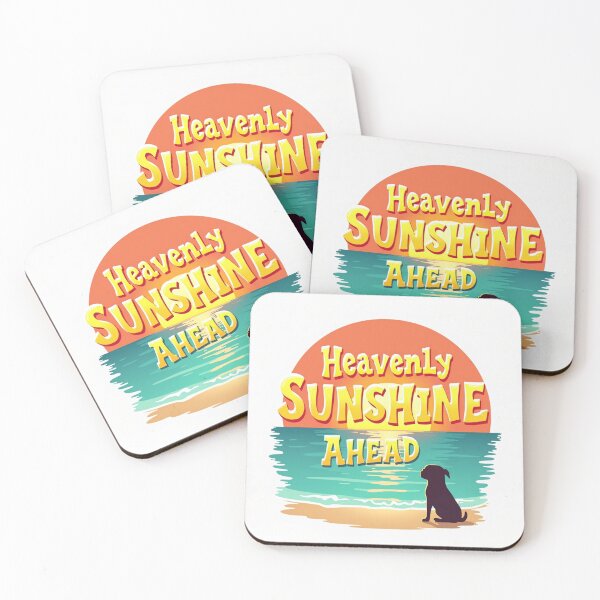Item preview, Heavenly Sunshine Ahead Dog Beach Sunset Illustration designed and sold by FlippoStories.