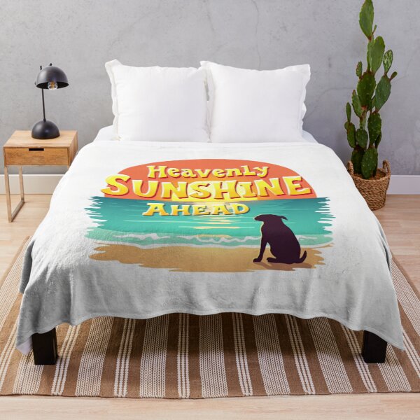 Item preview, Heavenly Sunshine Ahead Dog Beach Sunset Illustration designed and sold by FlippoStories.