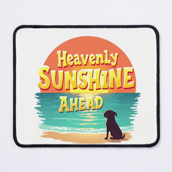 Item preview, Heavenly Sunshine Ahead Dog Beach Sunset Illustration designed and sold by FlippoStories.