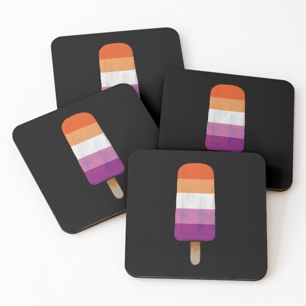 Item preview, Cute Lesbian Pride Flag Popsicle designed and sold by TackyTime.
