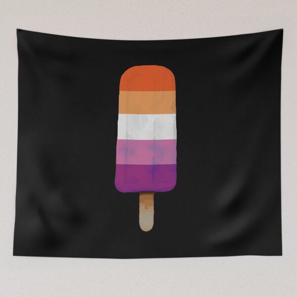Item preview, Cute Lesbian Pride Flag Popsicle designed and sold by TackyTime.