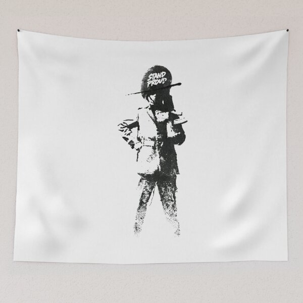 Item preview, British Kings Guard Posing Stencil Graffiti Art designed and sold by EdvvinStudios.