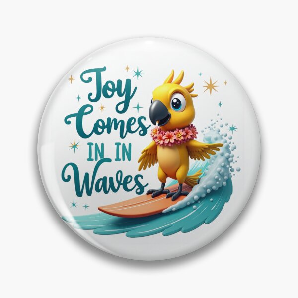 Item preview, Surfing Parrot Joy Comes In Waves designed and sold by FlippoStories.