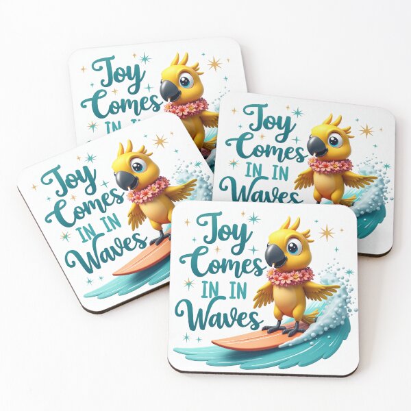 Item preview, Surfing Parrot Joy Comes In Waves designed and sold by FlippoStories.