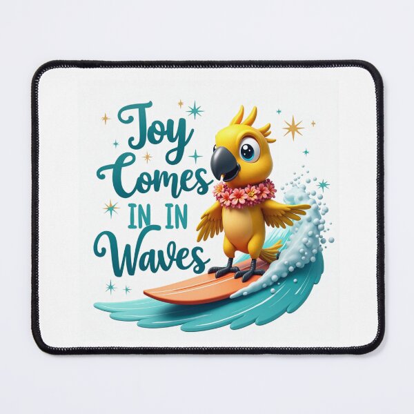 Item preview, Surfing Parrot Joy Comes In Waves designed and sold by FlippoStories.
