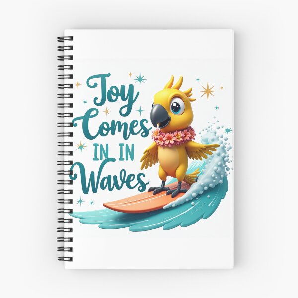 Item preview, Surfing Parrot Joy Comes In Waves designed and sold by FlippoStories.