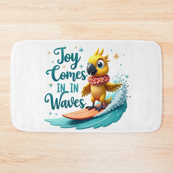 Item preview, Surfing Parrot Joy Comes In Waves designed and sold by FlippoStories.