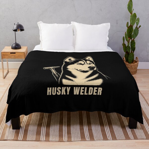 Item preview, Husky Welder | Siberian Husky Welding Vintage Graphic designed and sold by RusticMeadow.