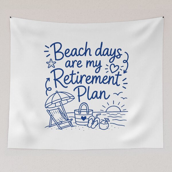 Item preview, Beach days are my retirement plan designed and sold by gunaone-design.