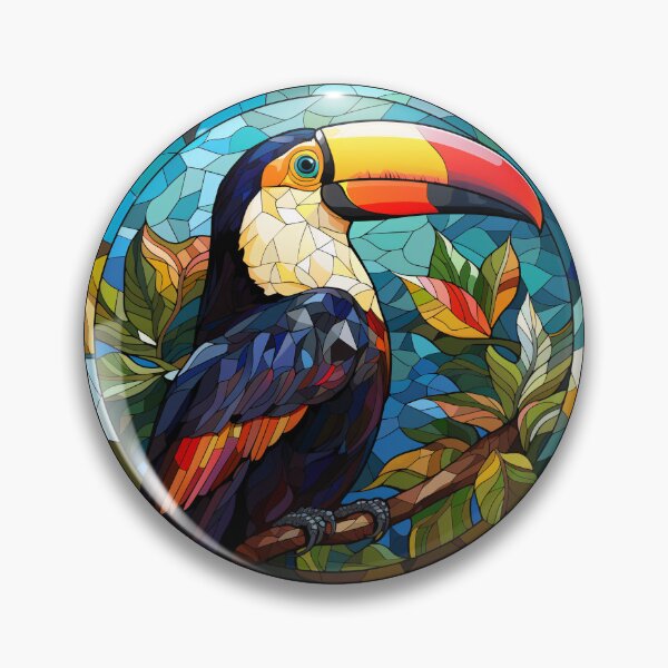 Item preview, Toucan Stained Glass Leadlight Artistic Design Boys Girls designed and sold by rafaeltto.