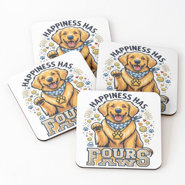 Item preview, Happiness Has Four Paws designed and sold by ClaussShop.