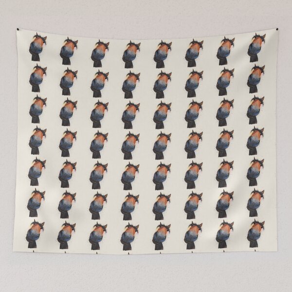 Item preview, HORSE PRiNT 'HAPPY DAVE' BY SHIRLEY MACARTHUR designed and sold by Shirley MacArthur Art.
