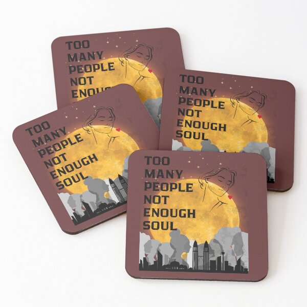Item preview, Too Many People Not Enough Soul Urban Aesthetic Art designed and sold by AhmadAnnaPrints.