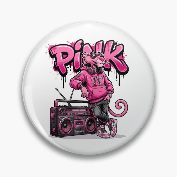 Item preview, Pink Panther Hip Hop Vector Illustration designed and sold by Rahat3344.