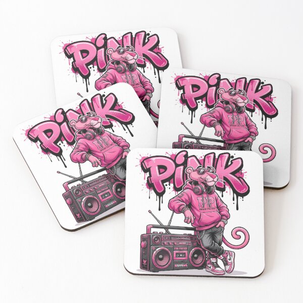 Item preview, Pink Panther Hip Hop Vector Illustration designed and sold by Rahat3344.