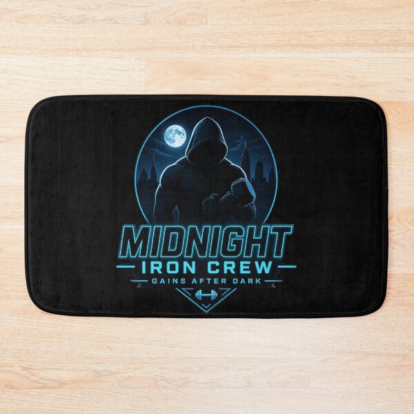 Item preview, Midnight Iron Crew Gains After Dark Hooded Gym Fitness Motivation designed and sold by HYPNK.