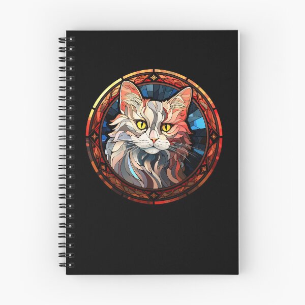 Item preview, Turkish Angora Cat Stained Glass Leadlight Artistic Design Boys Girls designed and sold by rafaeltto.